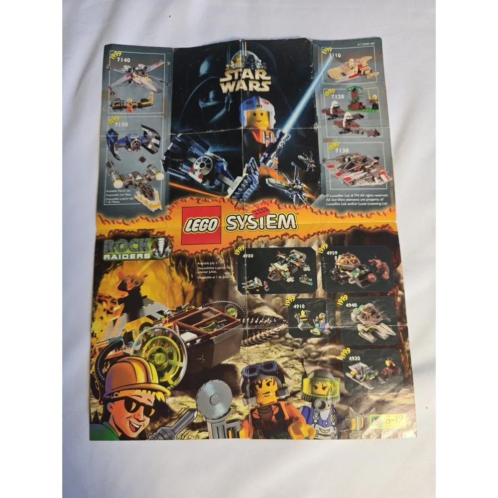 LEGO - Star Wars & Rock Raiders‎ Mini Poster Catalog - 1999 - 4112688-AM
